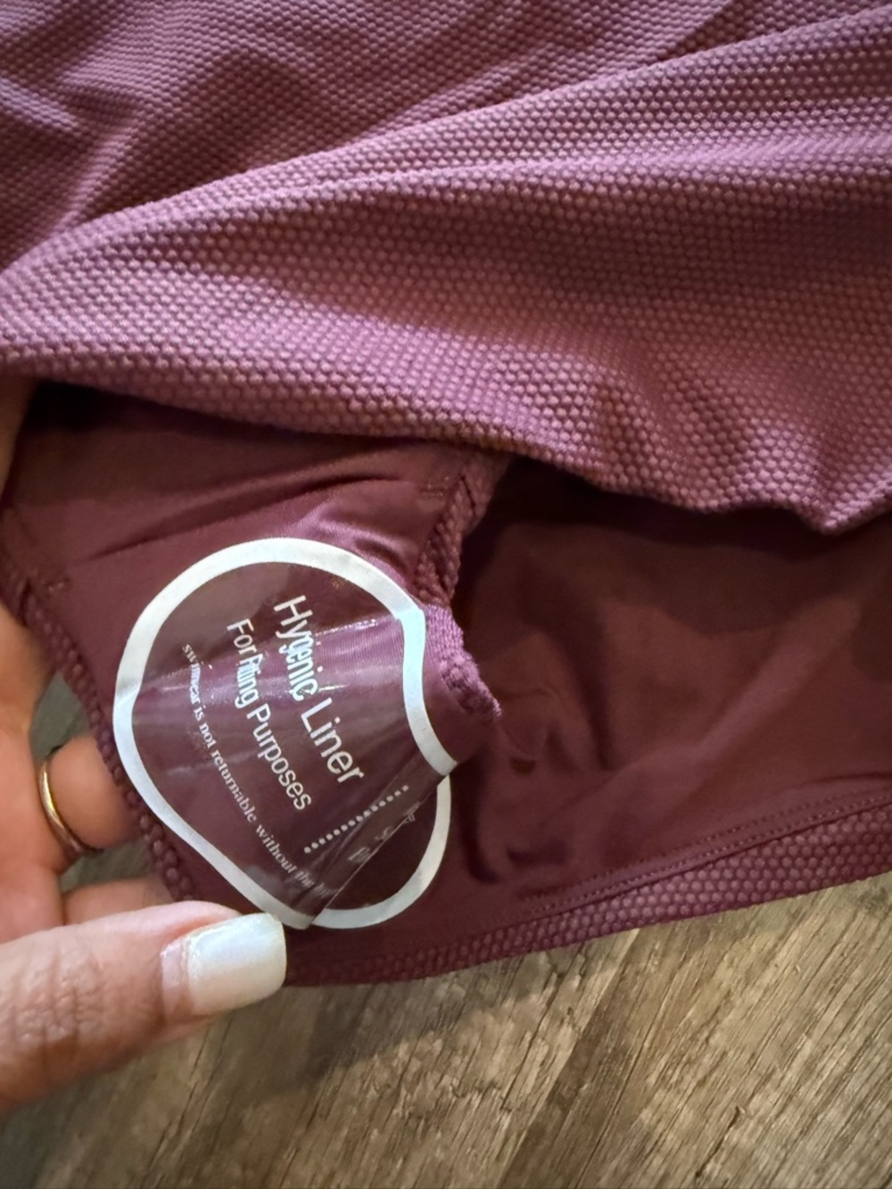 Spanx Women's One Piece Swimsuit In A Rich Mulberry - Picture 8 of 9